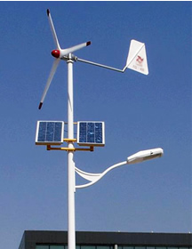 Lampadaire Hybride Solaire Éolien